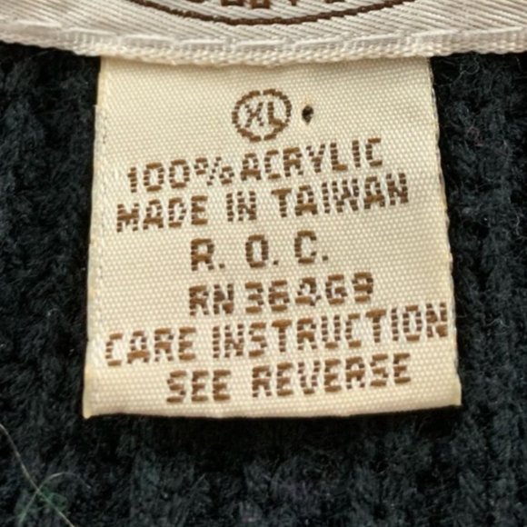 Vintage 90s Saugatuck Oversized Striped Knit Menswear Banded Grandpa Swe… - Picture 13 of 13